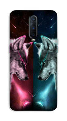 Wolf fight Case for Oppo R17 Pro (Design No. 221)