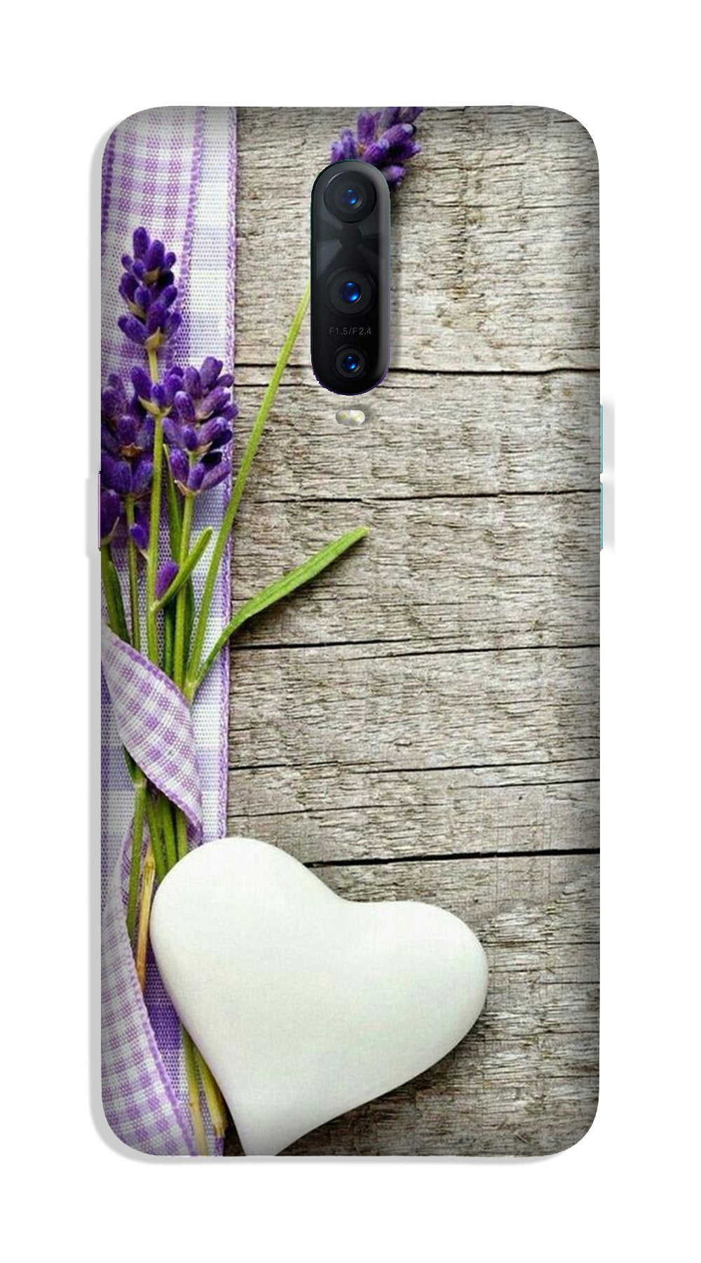 White Heart Case for OnePlus 7 Pro (Design No. 298)