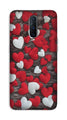 Red White Hearts Case for OnePlus 7 Pro  (Design - 105)