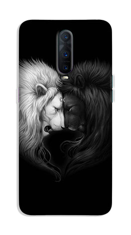 Dark White Lion Case for OnePlus 7 Pro  (Design - 140)