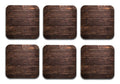 Wooden 4 Designer Printed Square Tea Coasters (MDF Wooden, Set of 6 Pieces)