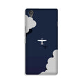 Clouds Plane Case for Vivo Y51L (Design - 196)