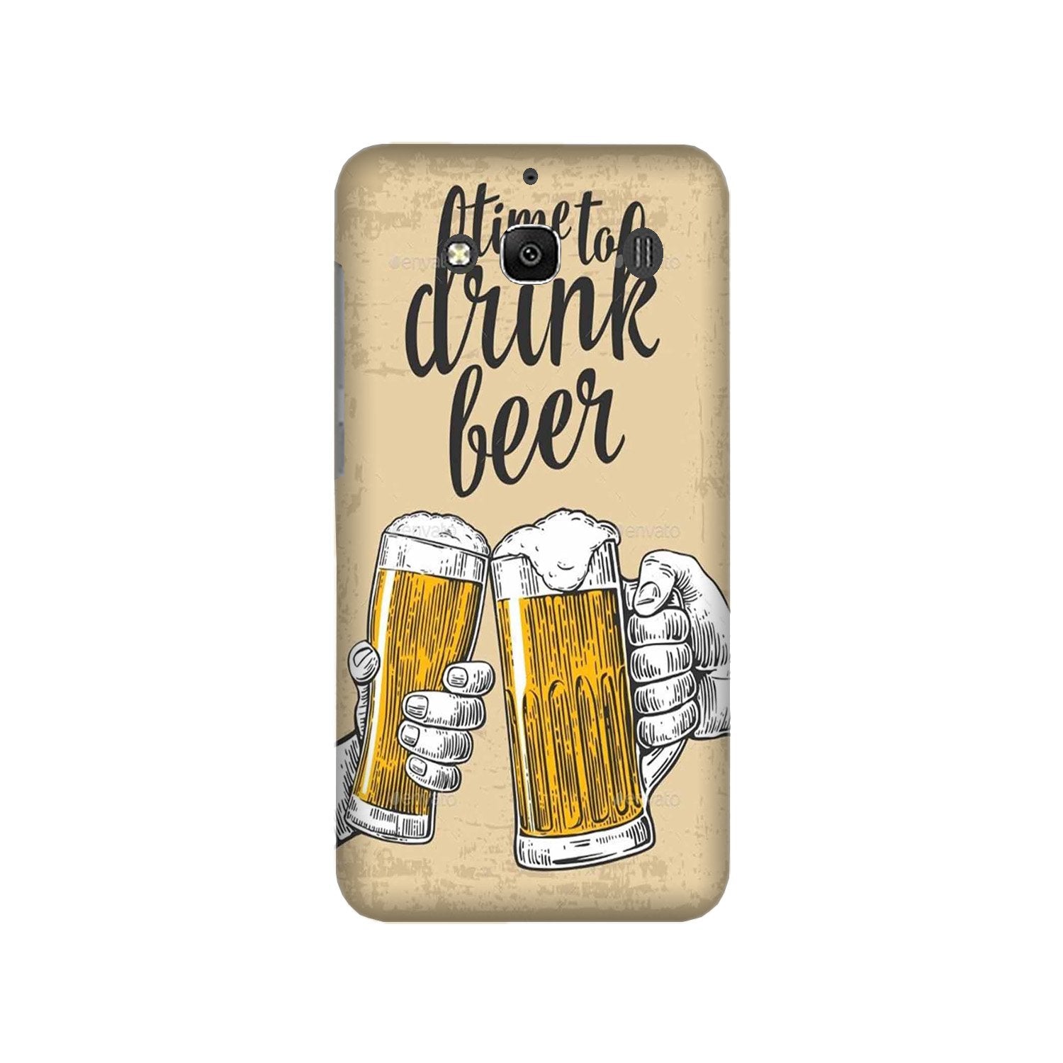 Drink Beer Mobile Back Case for Redmi 2 Prime  (Design - 328)
