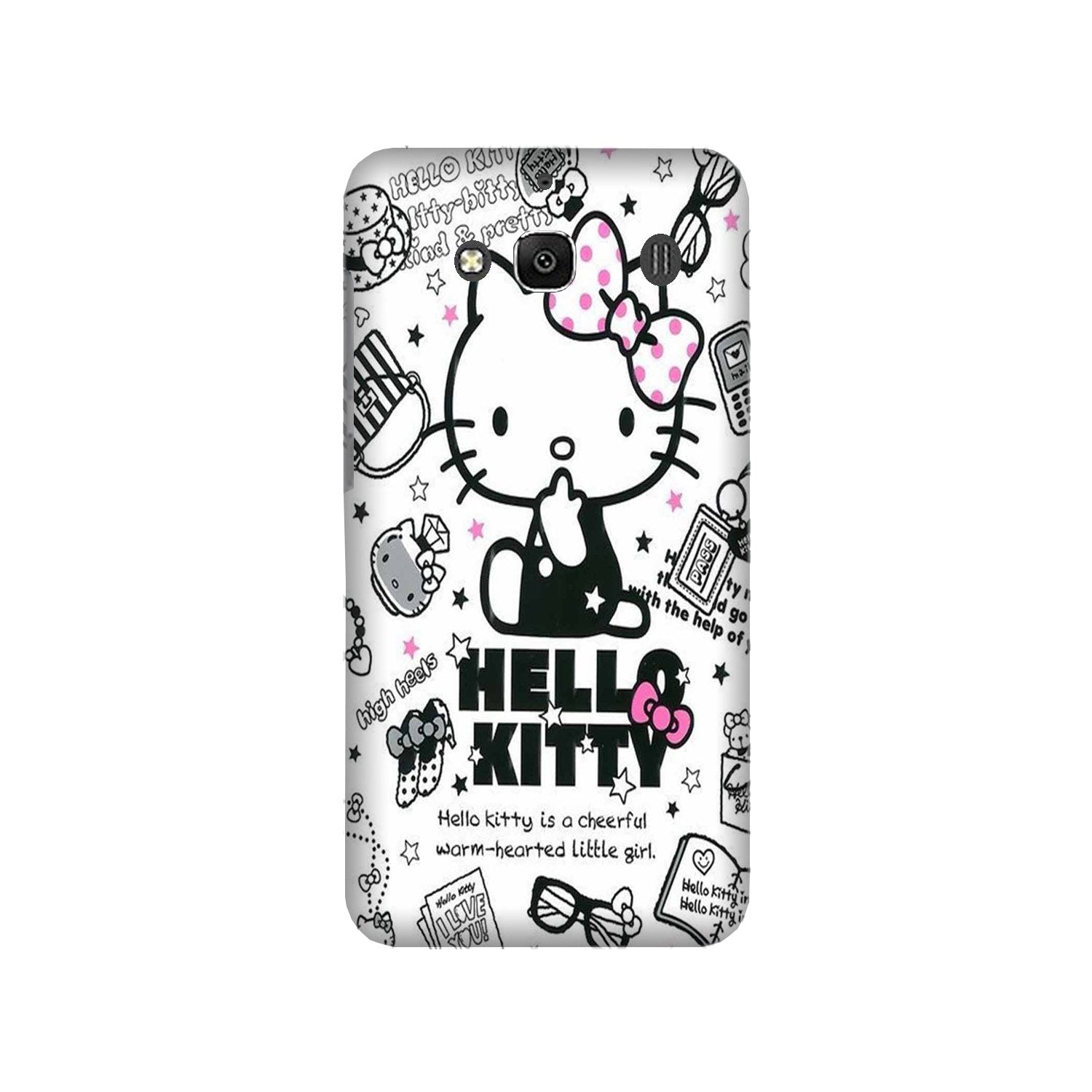 Hello Kitty Mobile Back Case for Redmi 2 Prime  (Design - 361)