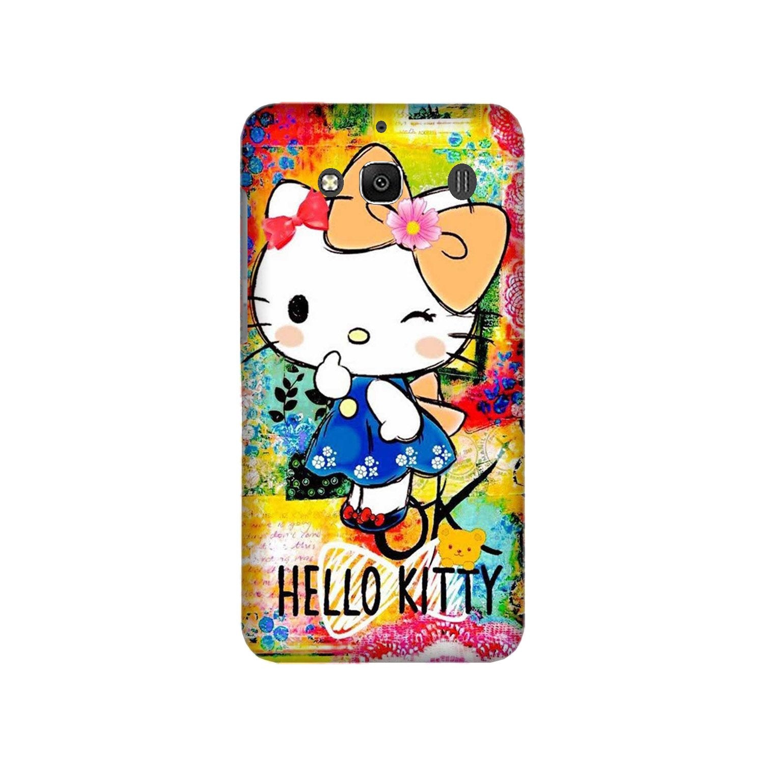 Hello Kitty Mobile Back Case for Redmi 2 Prime  (Design - 362)
