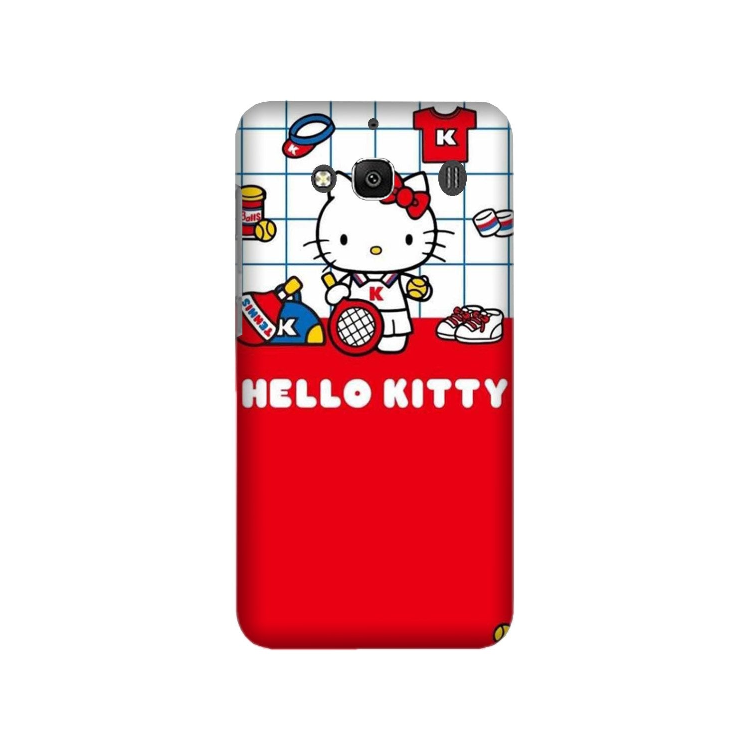 Hello Kitty Mobile Back Case for Redmi 2 Prime  (Design - 363)