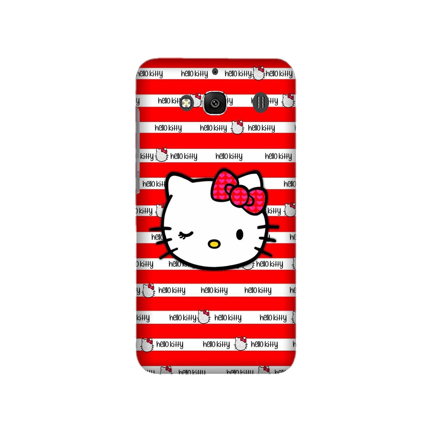 Hello Kitty Mobile Back Case for Redmi 2 Prime  (Design - 364)