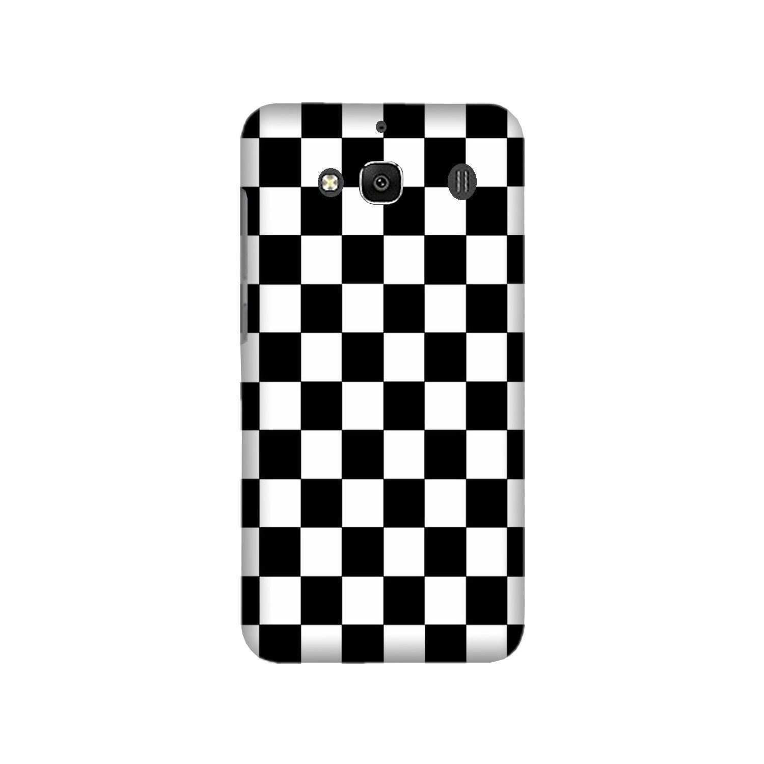 Black White Boxes Mobile Back Case for Redmi 2 Prime  (Design - 372)