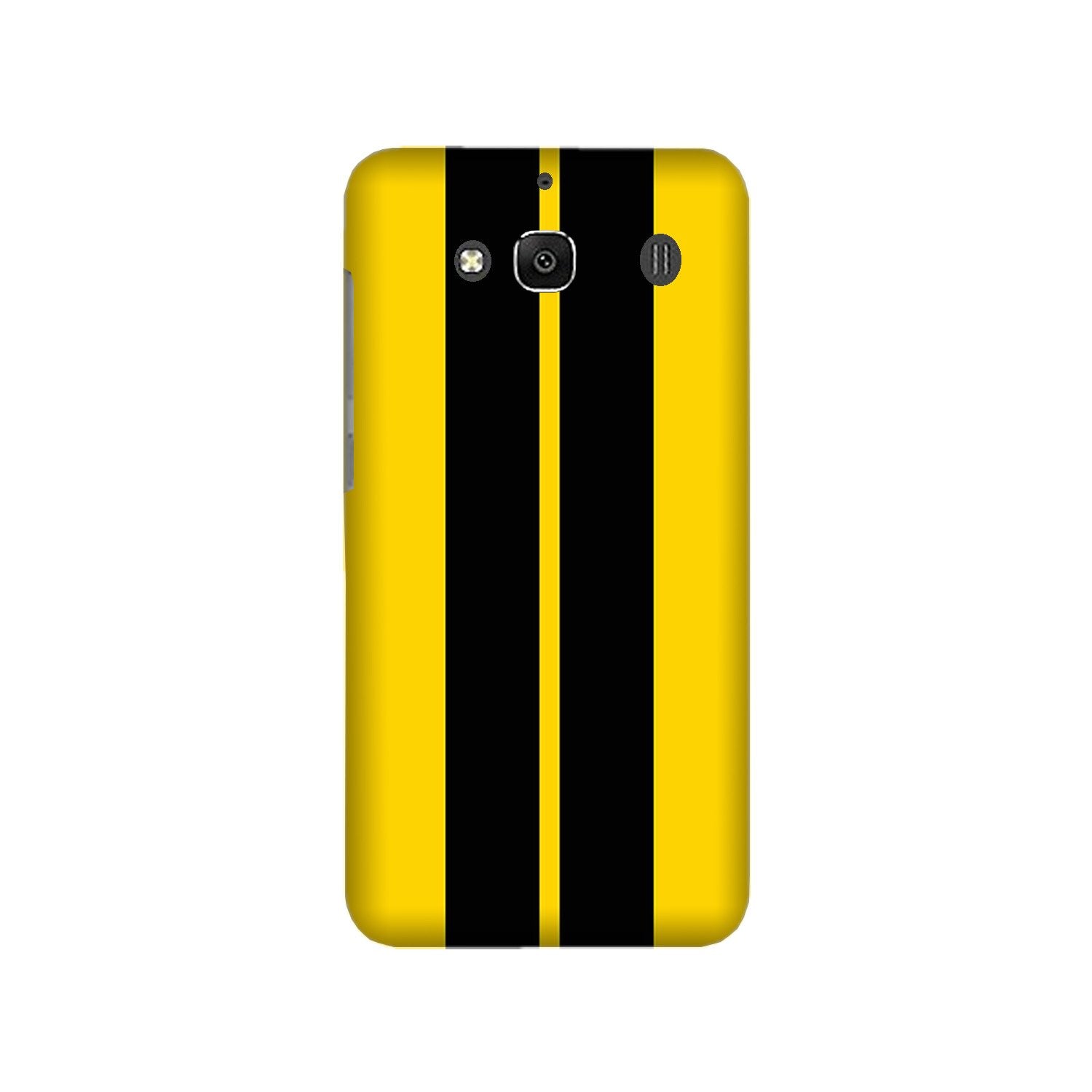 Black Yellow Pattern Mobile Back Case for Redmi 2 Prime  (Design - 377)