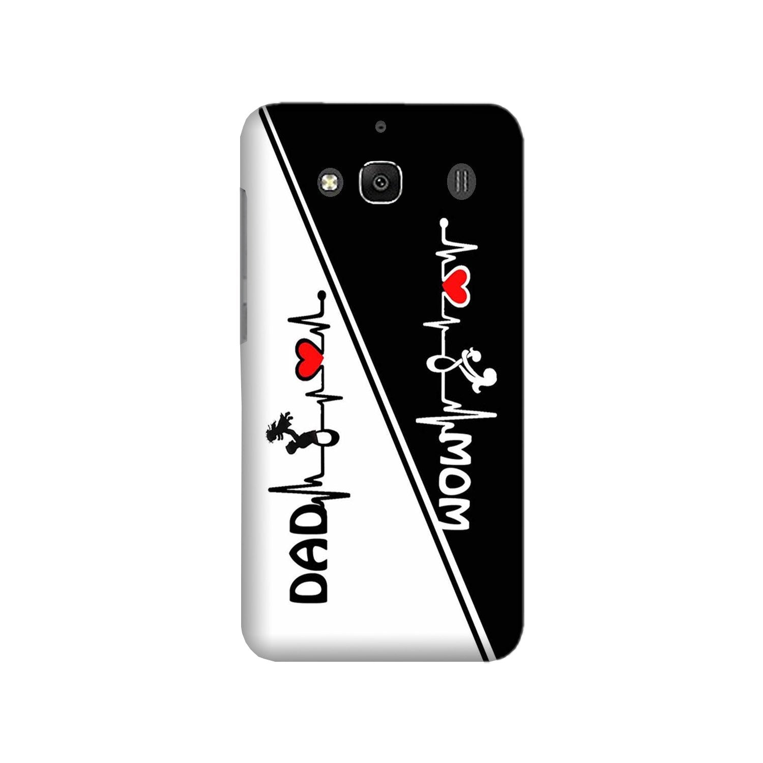 Love Mom Dad Mobile Back Case for Redmi 2 Prime  (Design - 385)