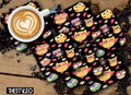 Cute Owls Designer Printed Square Tea Coasters With Stand (MDF Wooden, Set Of 6 Pieces Coaster And 1 Stand)
