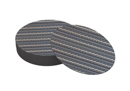 Zentangle Lines Designer Printed Round Tea Coasters (MDF Wooden, Set Of 6 Pieces)