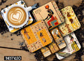 Egyptian Gods Printed Mdf Wooden Printed Square Coasters For Home And Kitchen | Dining Table Decor (Set Of 6  Pieces)