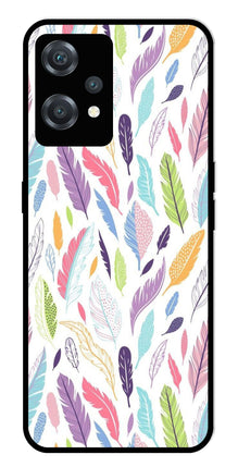 Colorful Feathers Metal Mobile Case for OnePlus Nord CE 2 Lite 5G