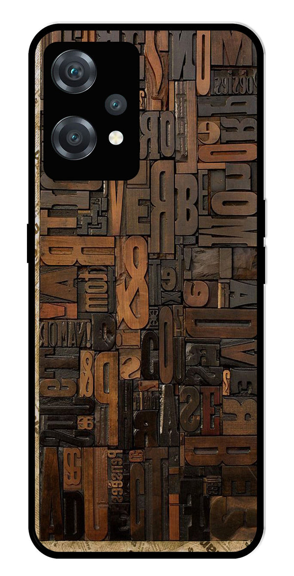 Alphabets Metal Mobile Case for OnePlus Nord CE 2 Lite 5G