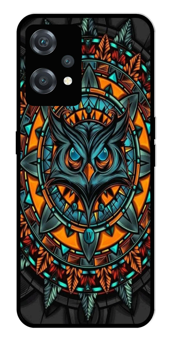 Owl Pattern Metal Mobile Case for OnePlus Nord CE 2 Lite 5G