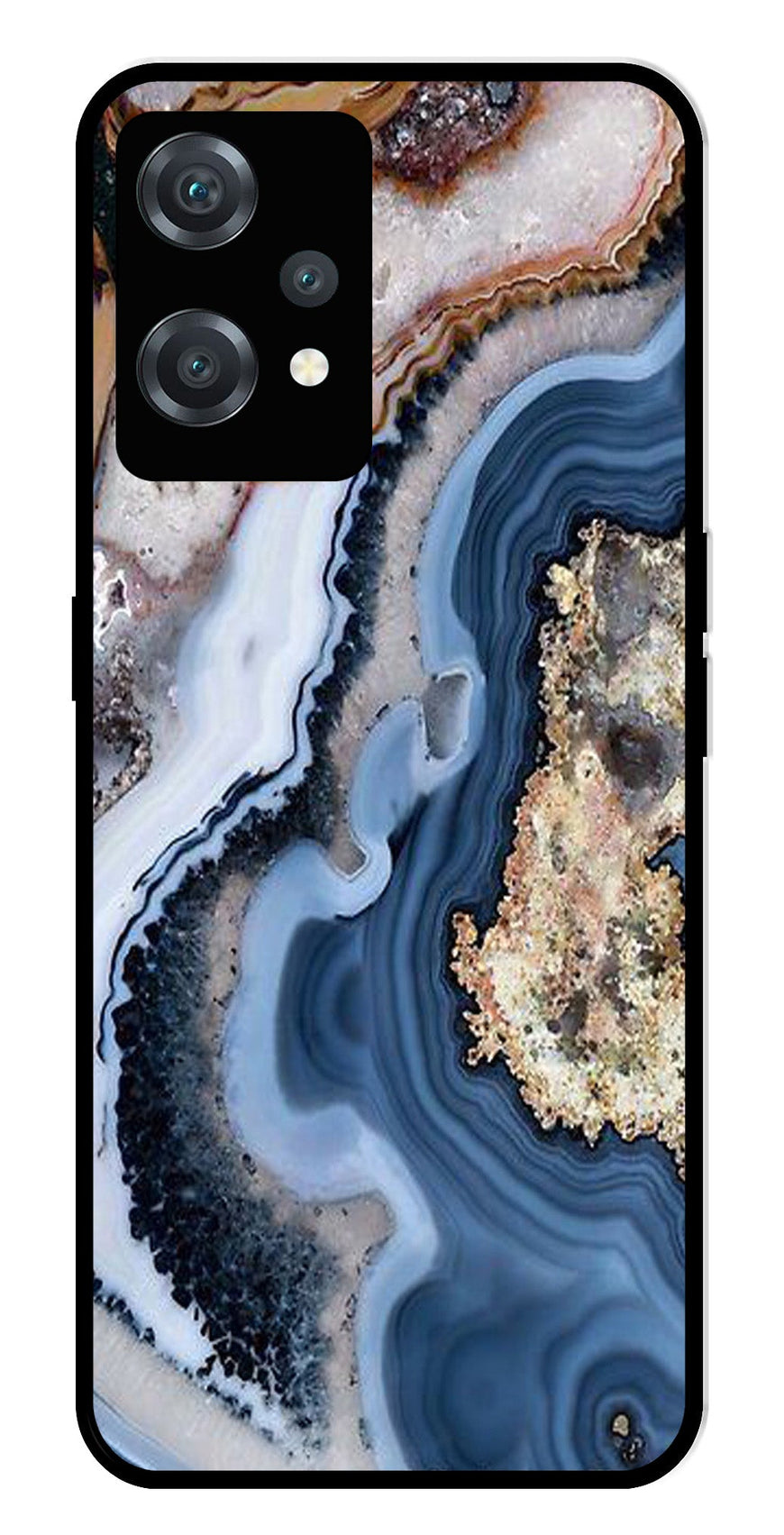 Marble Design Metal Mobile Case for OnePlus Nord CE 2 Lite 5G
