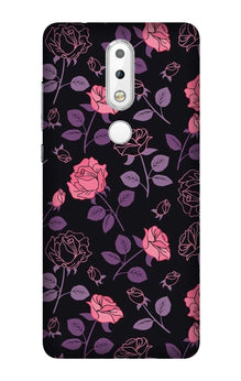 Rose Pattern Mobile Back Case for Nokia 3.1 Plus (Design - 2)