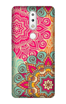 Rangoli art Mobile Back Case for Nokia 3.1 Plus (Design - 6)