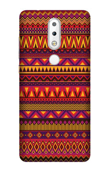 Zigzag line pattern2 Mobile Back Case for Nokia 3.1 Plus (Design - 10)
