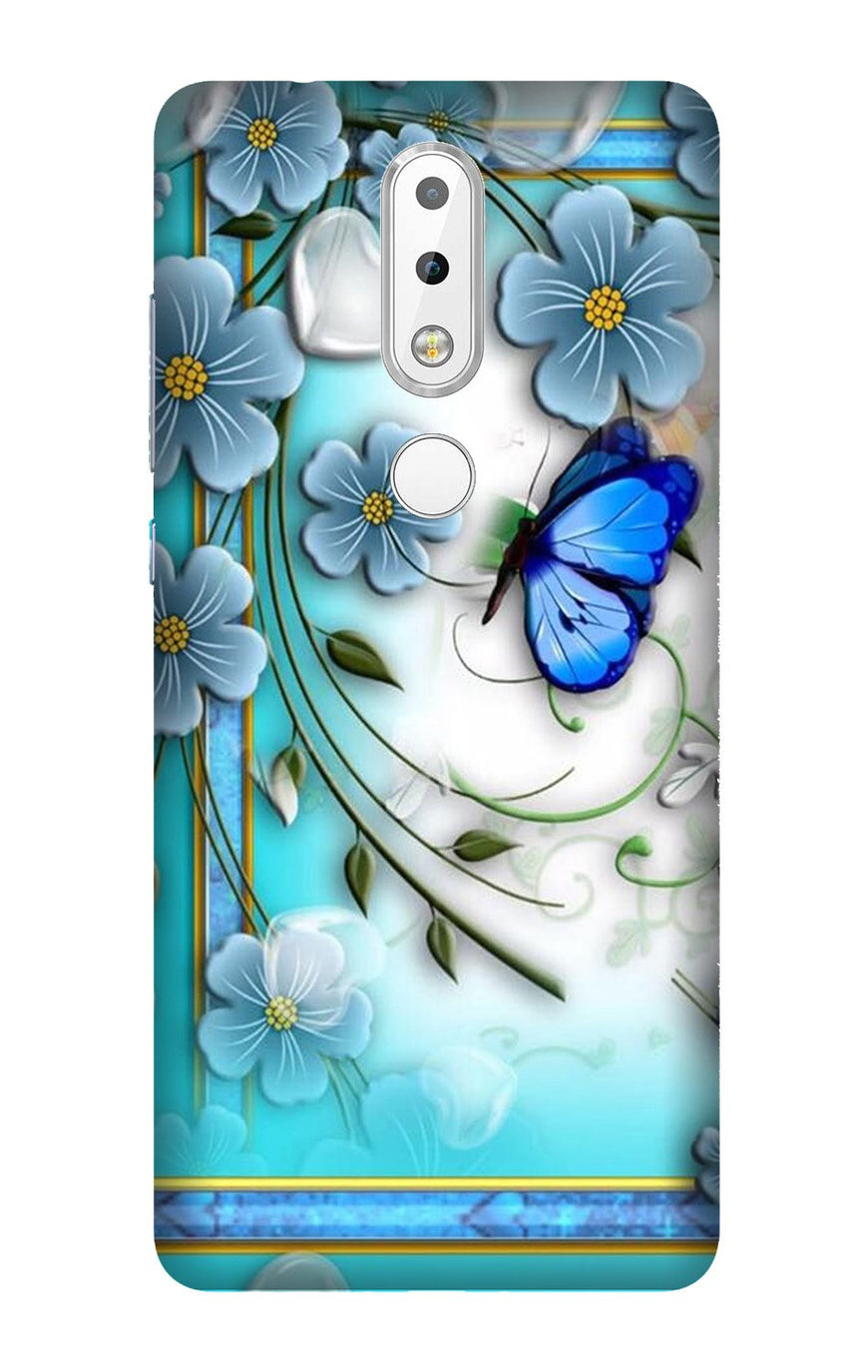 Blue Butterfly Case for Nokia 3.1 Plus
