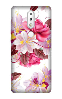 Beautiful flowers Mobile Back Case for Nokia 3.1 Plus (Design - 23)