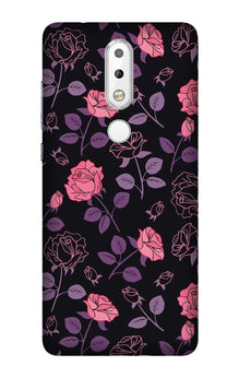 Rose Black Background Mobile Back Case for Nokia 3.1 Plus (Design - 27)