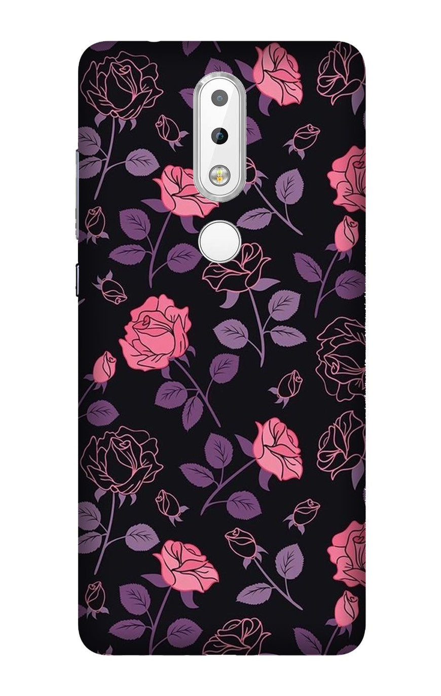 Rose Black Background Case for Nokia 3.1 Plus