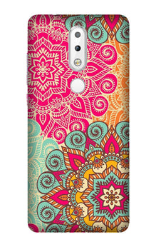 Rangoli art2 Mobile Back Case for Nokia 3.1 Plus (Design - 29)