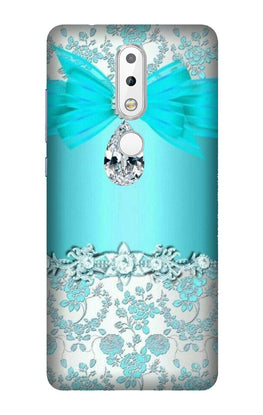 Shinny Blue Background Case for Nokia 3.1 Plus