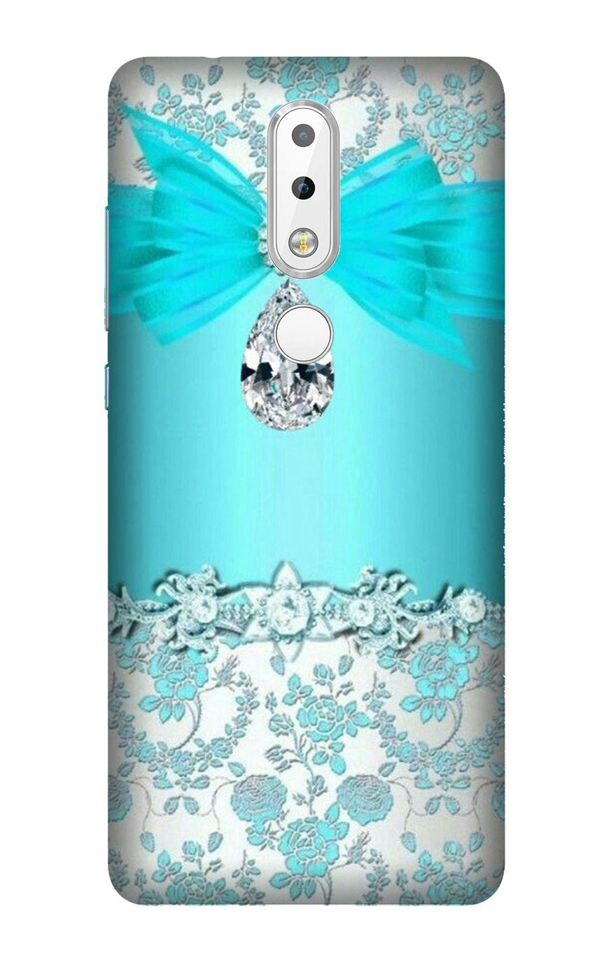 Shinny Blue Background Case for Nokia 3.1 Plus