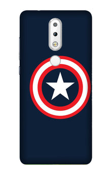 Captain America Mobile Back Case for Nokia 3.1 Plus (Design - 42)
