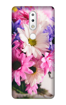 Coloful Daisy Mobile Back Case for Nokia 3.1 Plus (Design - 73)