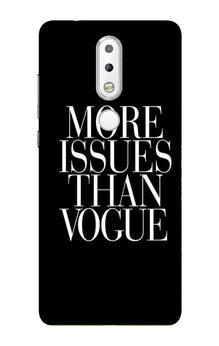 More Issues than Vague Mobile Back Case for Nokia 3.1 Plus (Design - 74)