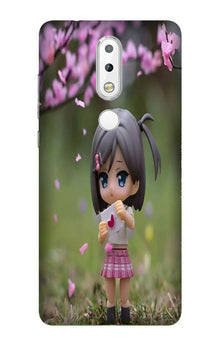 Cute Girl Mobile Back Case for Nokia 3.1 Plus (Design - 92)
