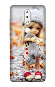 Cute Doll Mobile Back Case for Nokia 3.1 Plus (Design - 93)