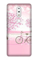 Pink Flowers Cycle Case for Nokia 3.1 Plus  (Design - 102)