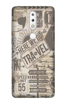 Travel Mobile Back Case for Nokia 3.1 Plus  (Design - 104)