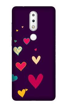 Purple Background Mobile Back Case for Nokia 3.1 Plus  (Design - 107)