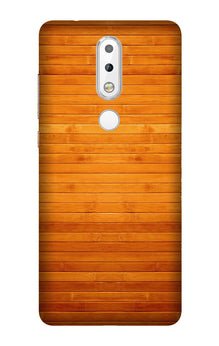 Wooden Look Mobile Back Case for Nokia 3.1 Plus  (Design - 111)