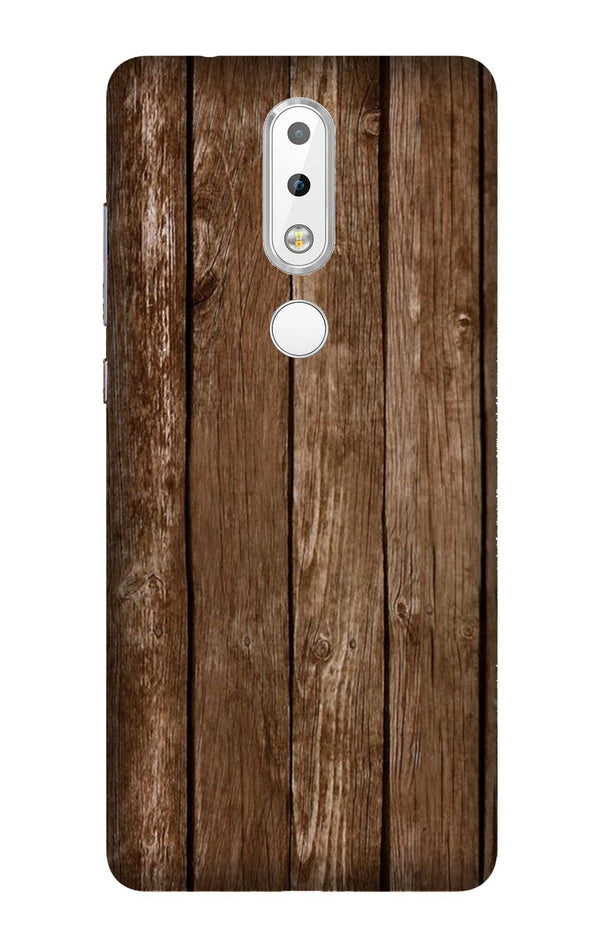 Wooden Look Case for Nokia 3.1 Plus  (Design - 112)