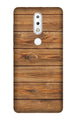 Wooden Look Case for Nokia 3.1 Plus  (Design - 113)