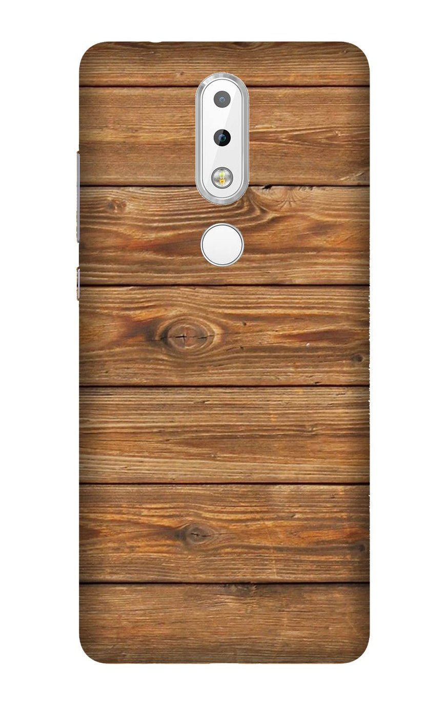 Wooden Look Case for Nokia 3.1 Plus  (Design - 113)