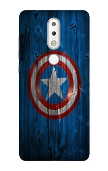 Captain America Superhero Mobile Back Case for Nokia 3.1 Plus  (Design - 118)