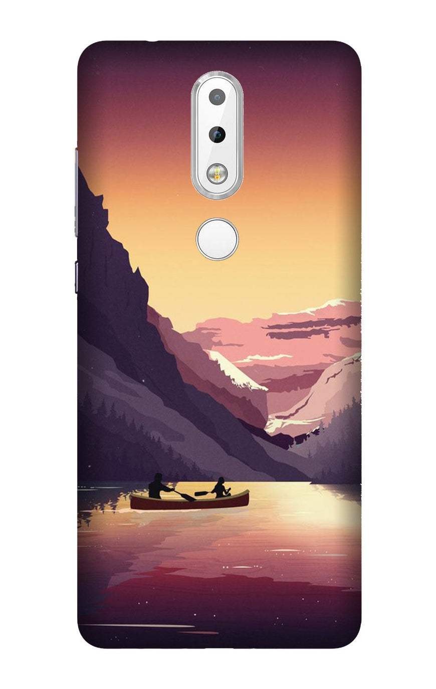 Mountains Boat Case for Nokia 3.1 Plus (Design - 181)