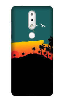 Sky Trees Mobile Back Case for Nokia 3.1 Plus (Design - 191)