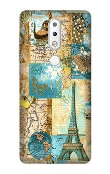 Travel Eiffel Tower Mobile Back Case for Nokia 3.1 Plus (Design - 206)