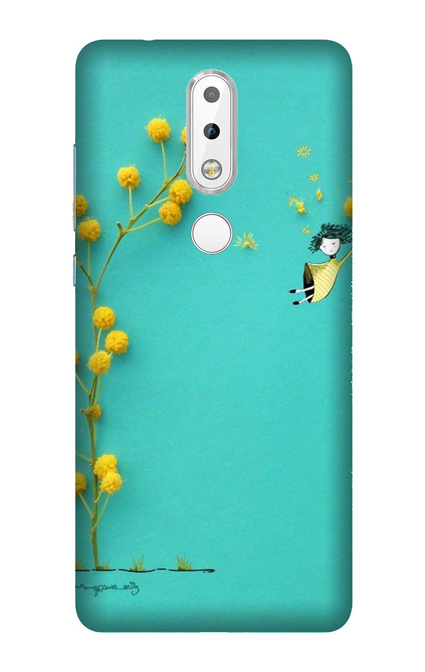 Flowers Girl Case for Nokia 3.1 Plus (Design No. 216)