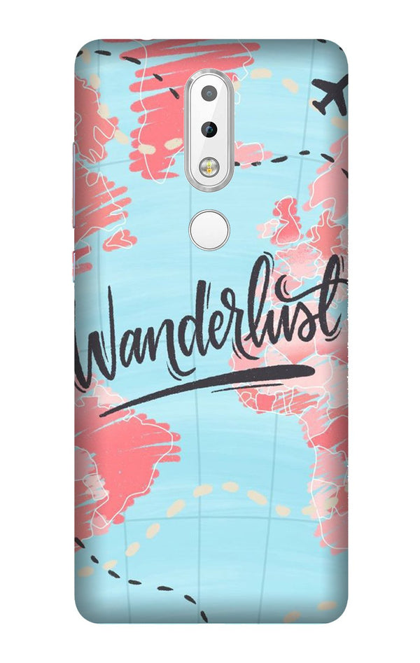 Wonderlust Travel Case for Nokia 3.1 Plus (Design No. 223)