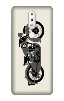 MotorCycle Mobile Back Case for Nokia 3.1 Plus (Design - 259)
